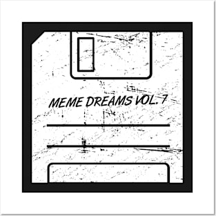 Meme Dreams - Aesthetic Vaporwave Floppy Disk Posters and Art